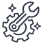 Trial and adjustment icon